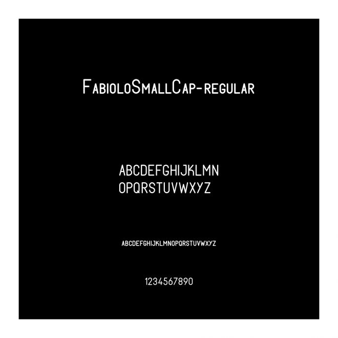 FabioloSmallCap-regular