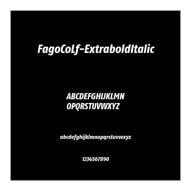 FagoCoLf-ExtraboldItalic