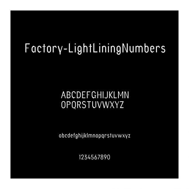 Factory-LightLiningNumbers