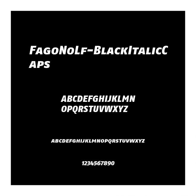 FagoNoLf-BlackItalicCaps