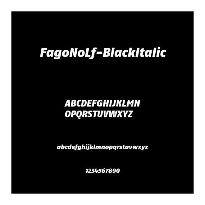 FagoNoLf-BlackItalic