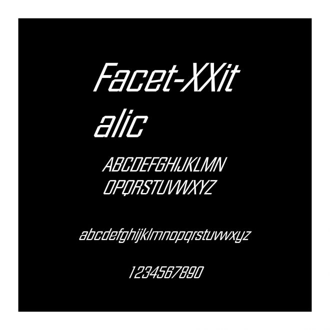 Facet-XXitalic