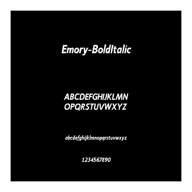 Emory-BoldItalic