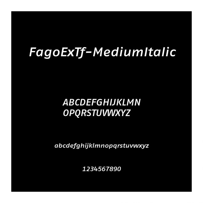 FagoExTf-MediumItalic