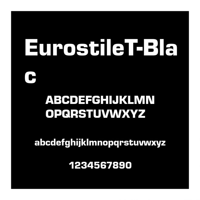 EurostileT-Blac