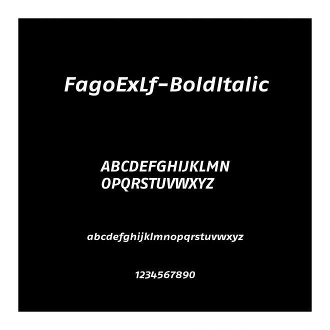 FagoExLf-BoldItalic