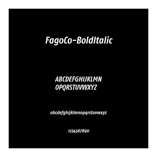 FagoCo-BoldItalic