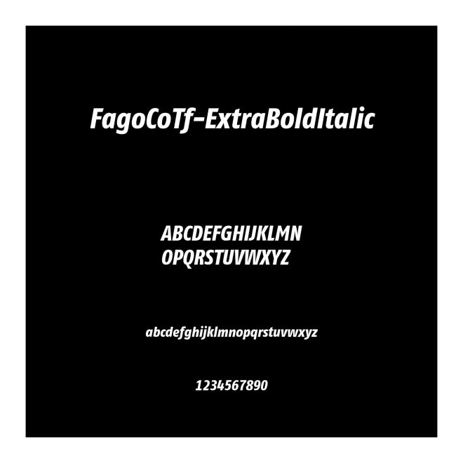 FagoCoTf-ExtraBoldItalic