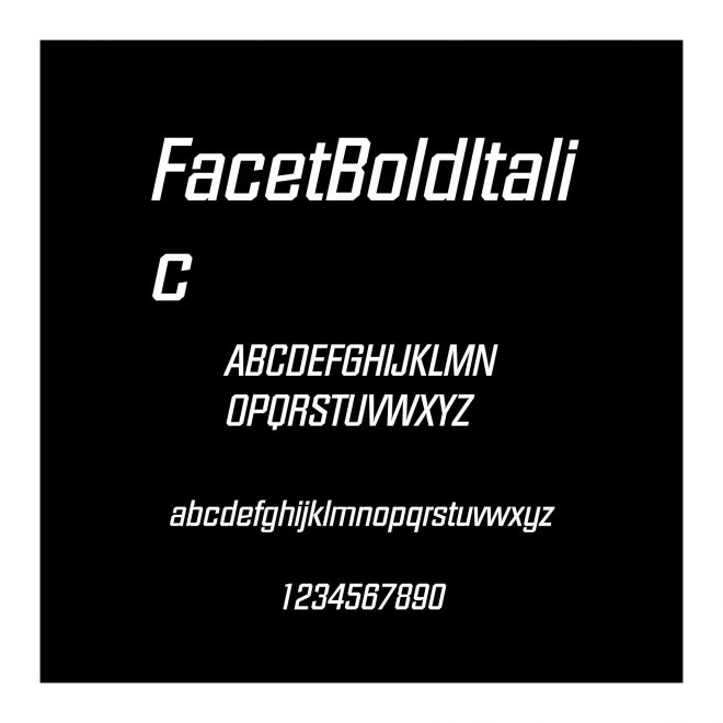 FacetBoldItalic