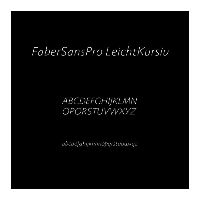 FaberSansPro-LeichtKursiv