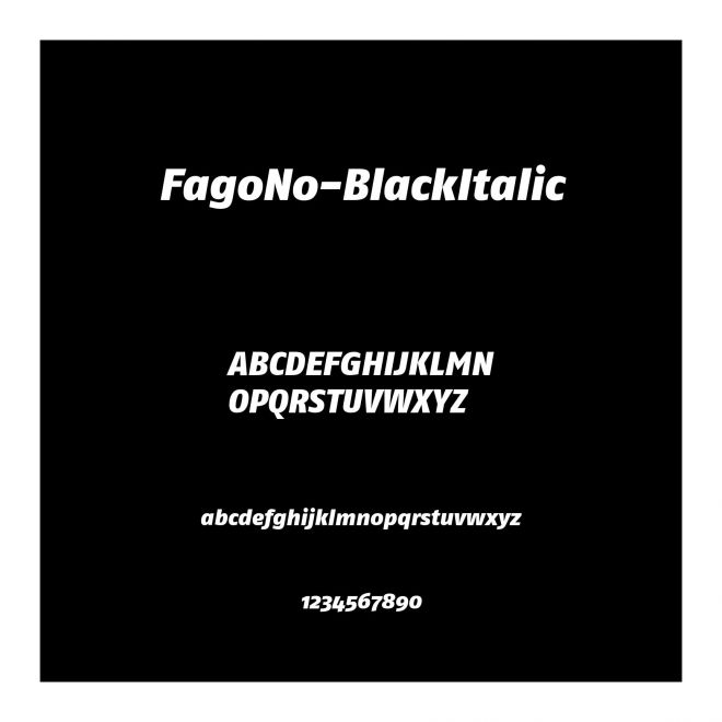 FagoNo-BlackItalic