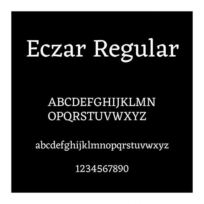 Eczar Regular
