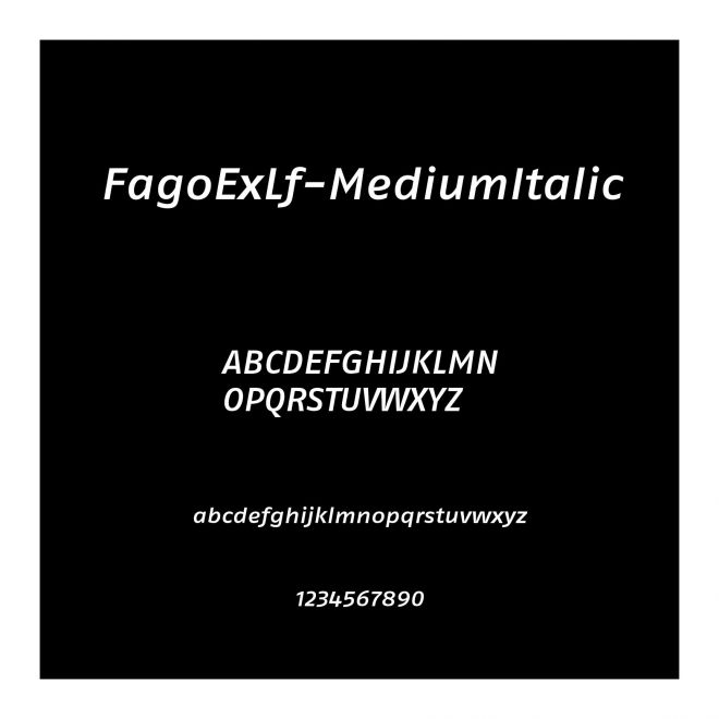 FagoExLf-MediumItalic