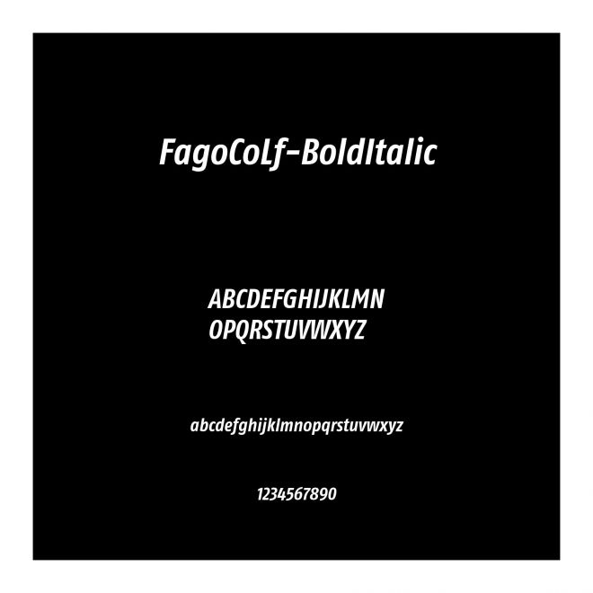 FagoCoLf-BoldItalic