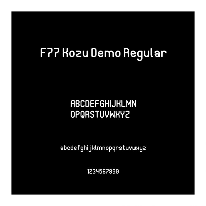 F77 Kozu Demo Regular
