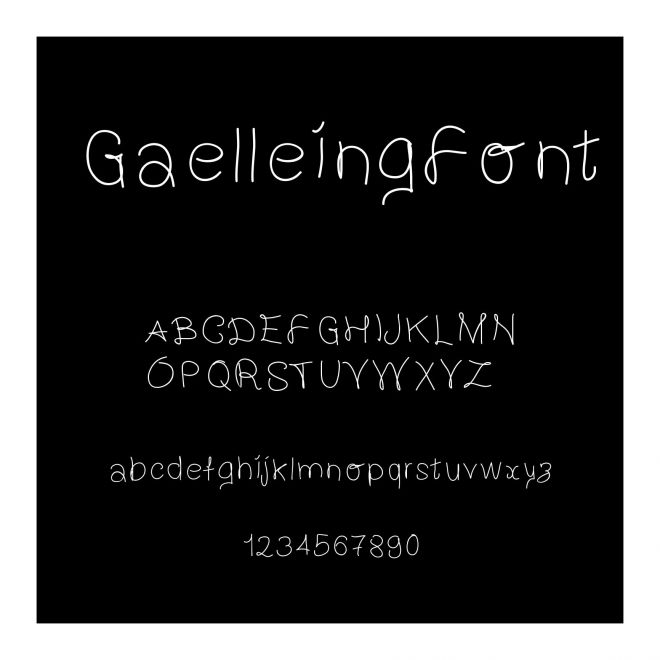 GaelleingFont