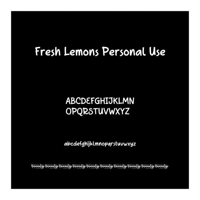 Fresh Lemons Personal Use