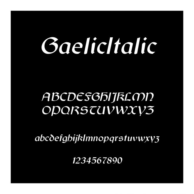 GaelicItalic
