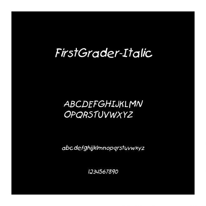 FirstGrader-Italic