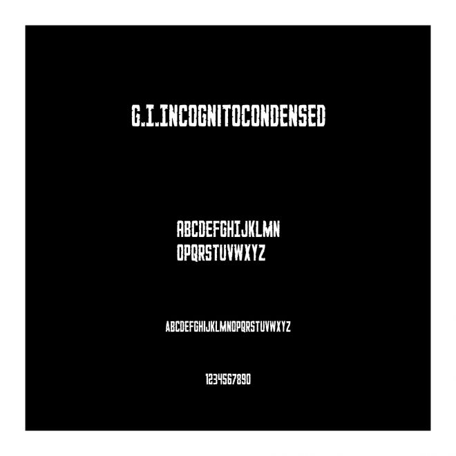 G.I.IncognitoCondensed