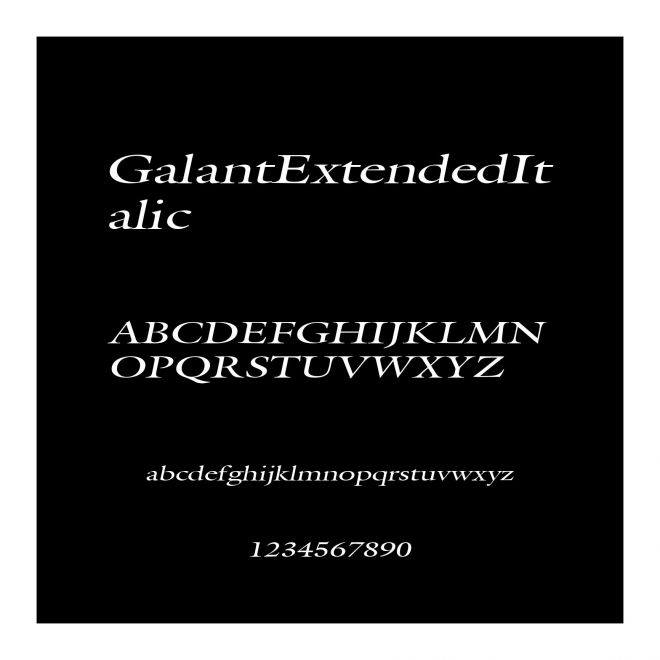 GalantExtendedItalic