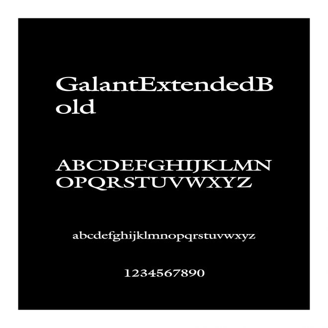 GalantExtendedBold