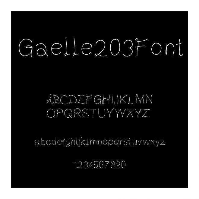 Gaelle203Font