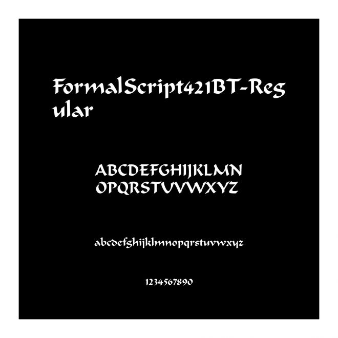 FormalScript421BT-Regular