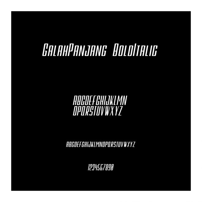 GalahPanjang-BoldItalic