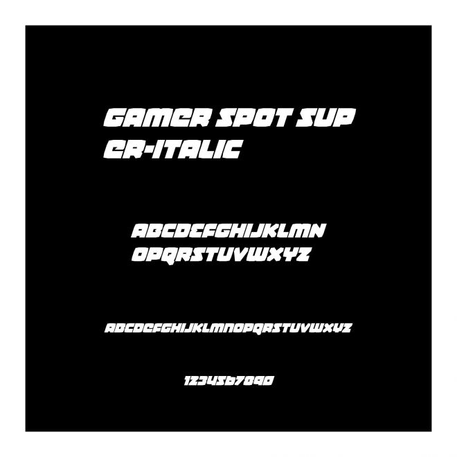 Gamer Spot Super-Italic