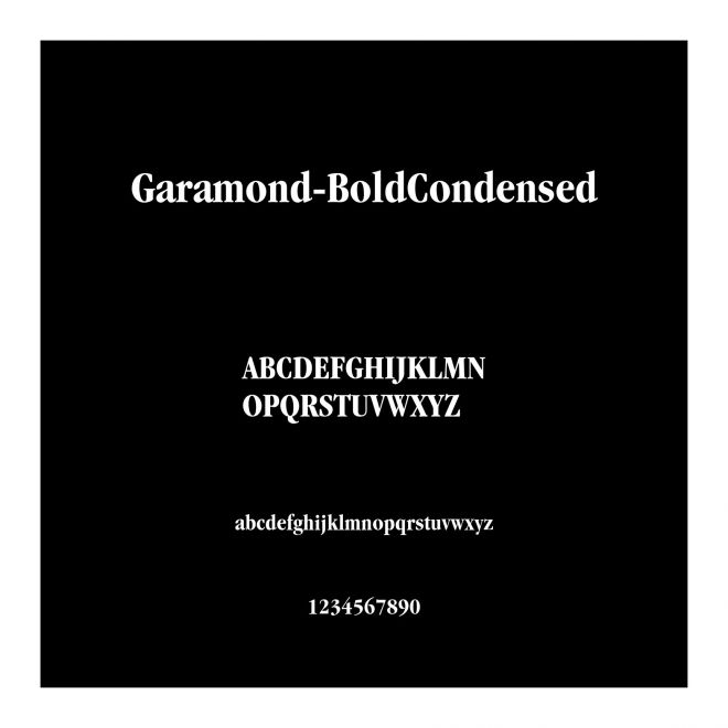 Garamond-BoldCondensed