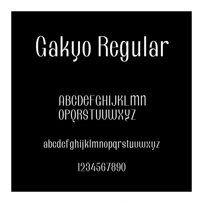 Gakyo Regular