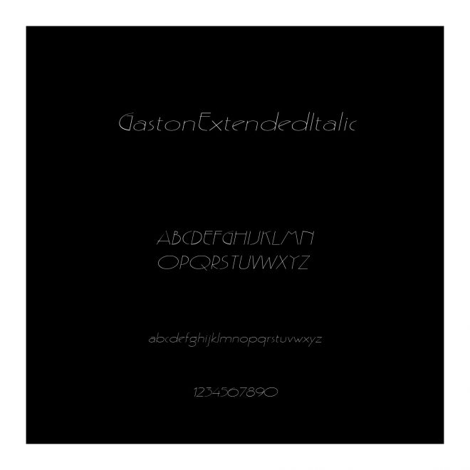 GastonExtendedItalic