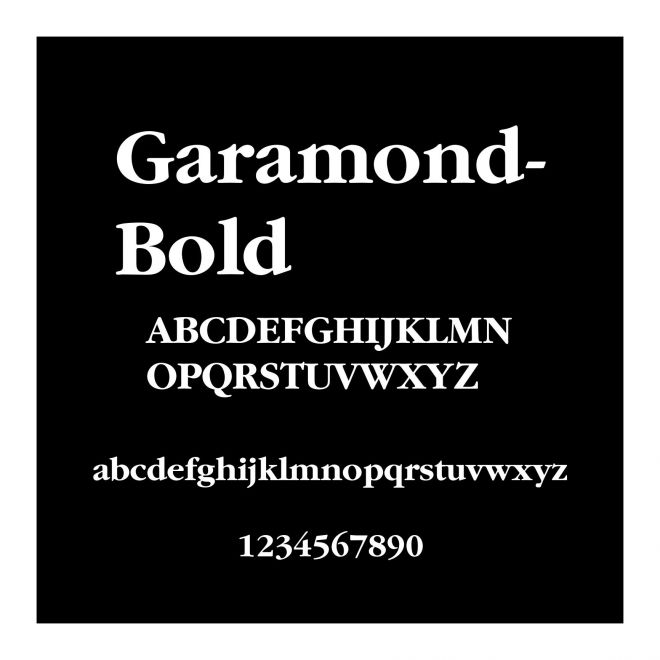 Garamond-Bold