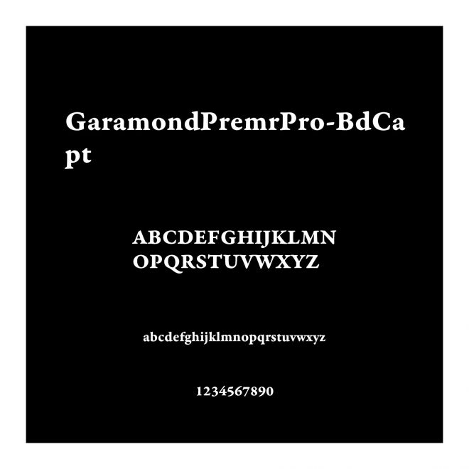 GaramondPremrPro-BdCapt