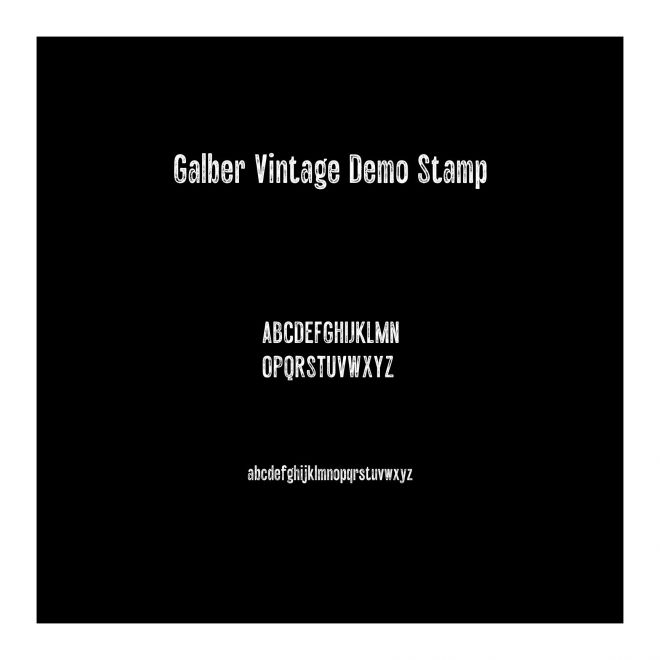 Galber Vintage Demo Stamp