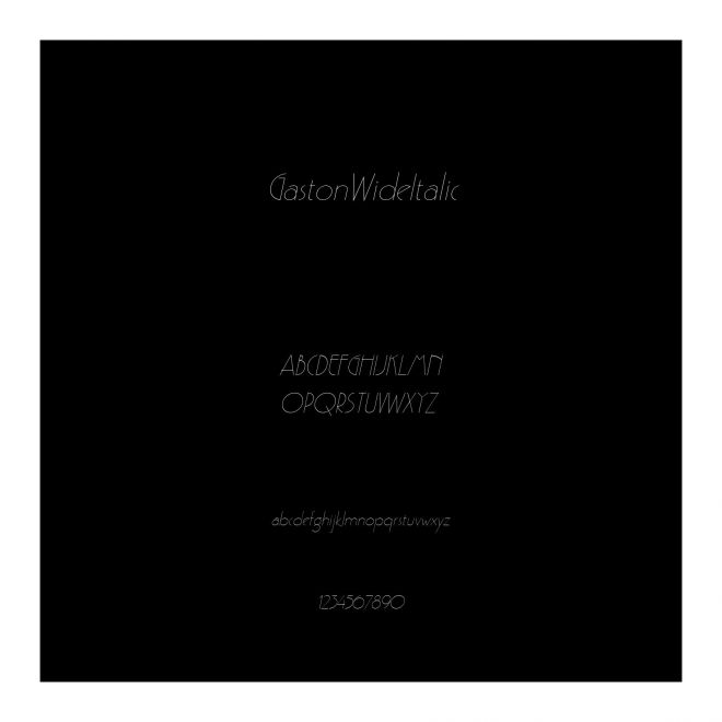 GastonWideItalic
