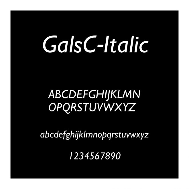 GalsC-Italic