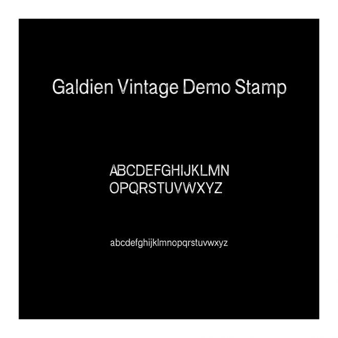 Galdien Vintage Demo Stamp