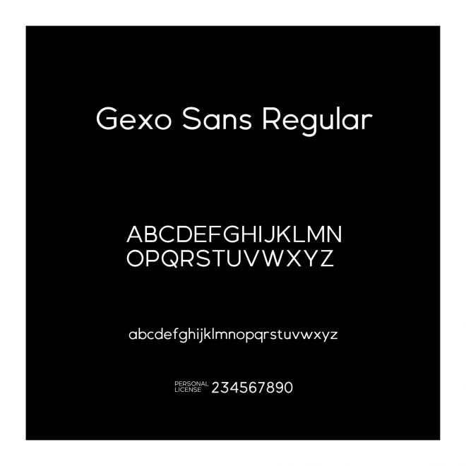 Gexo Sans Regular