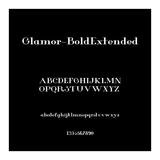 Glamor-BoldExtended
