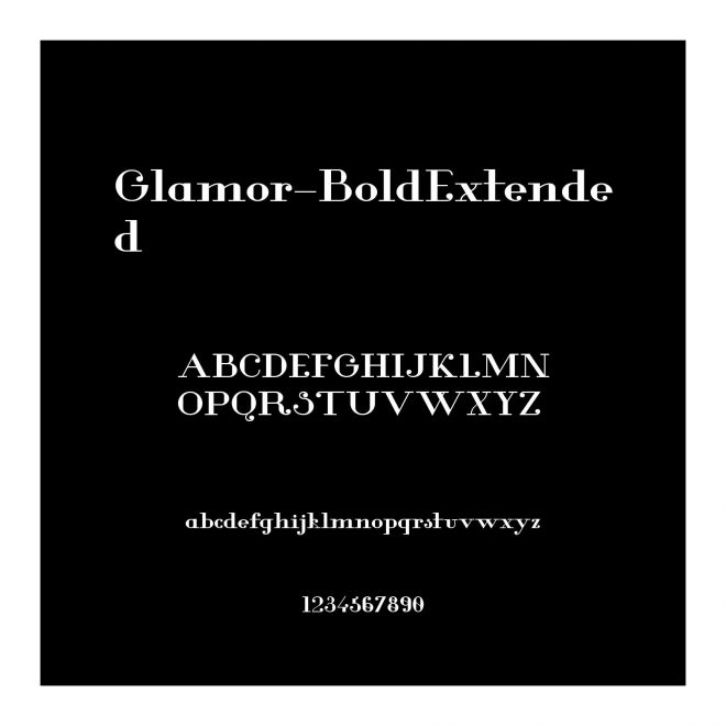 Glamor-BoldExtended