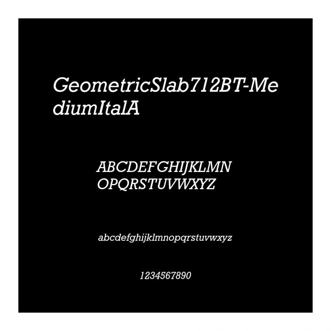 GeometricSlab712BT-MediumItalA