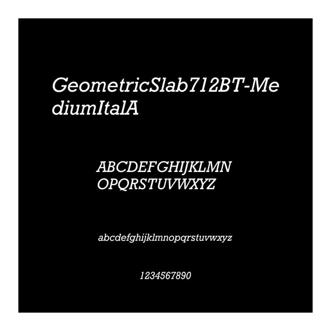 GeometricSlab712BT-MediumItalA