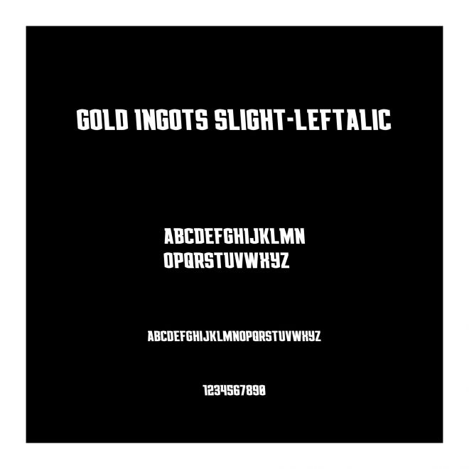 Gold Ingots Slight-Leftalic