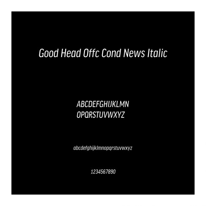Good Head Offc Cond News Italic