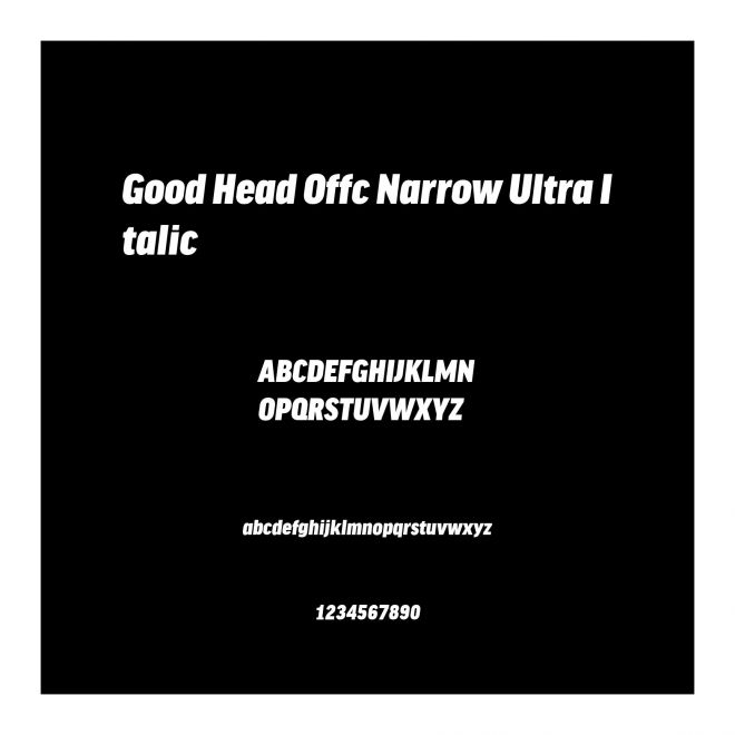 Good Head Offc Narrow Ultra Italic