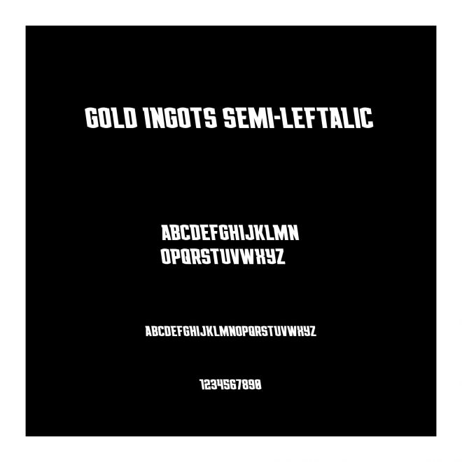 Gold Ingots Semi-Leftalic