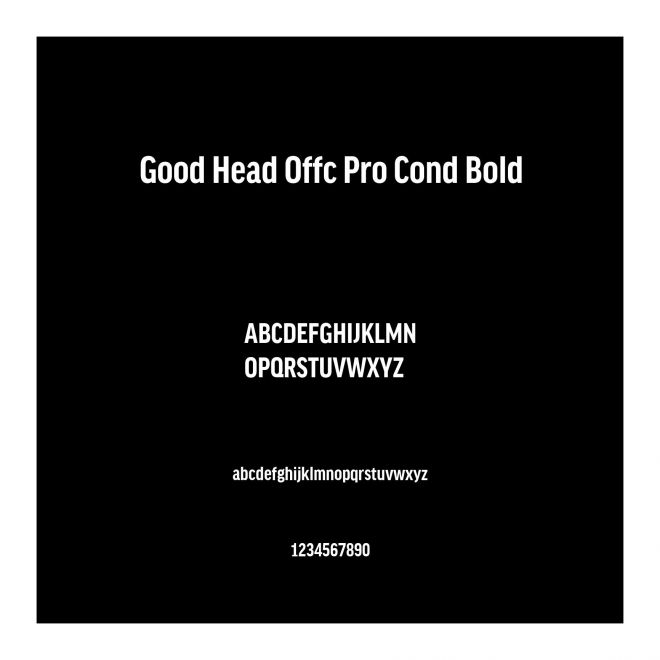 Good Head Offc Pro Cond Bold