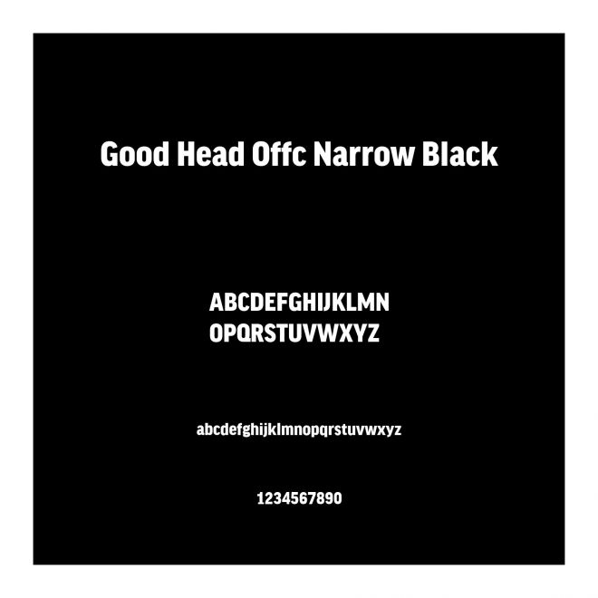 Good Head Offc Narrow Black